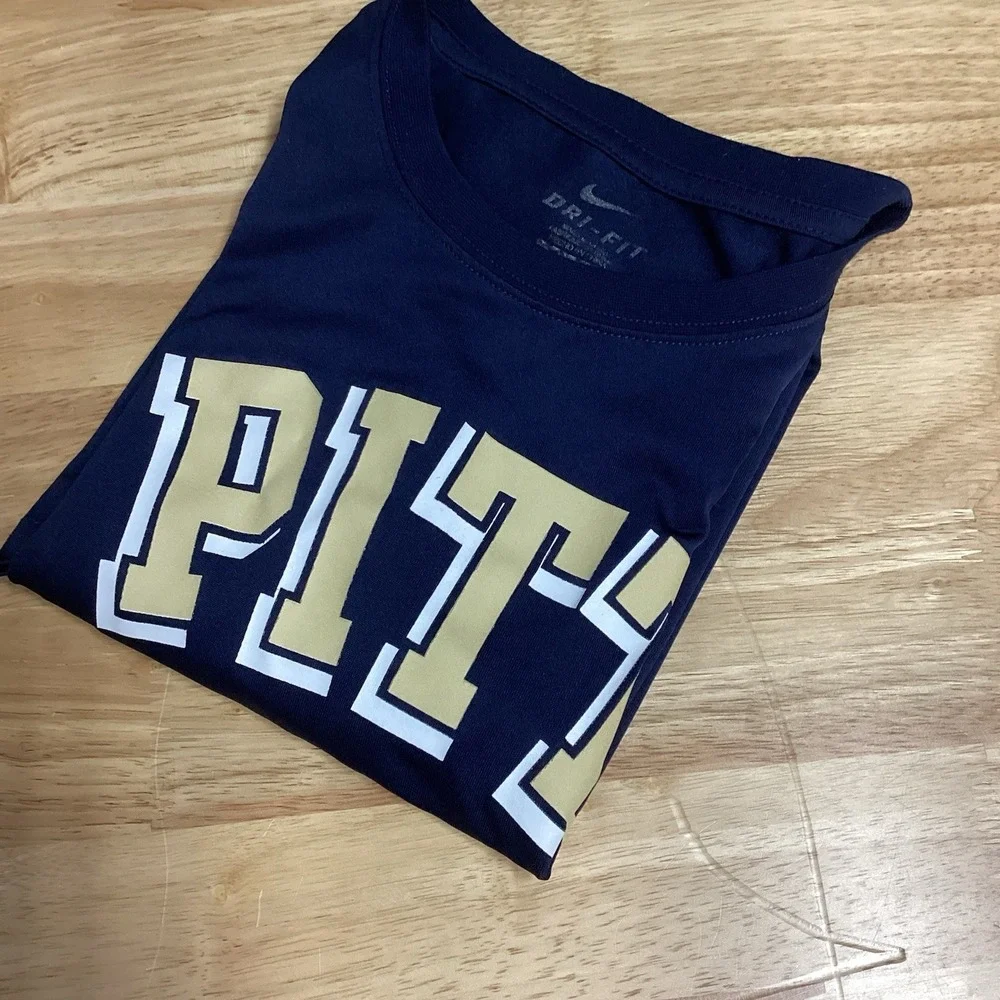 Boys Nike Drifit‎ University Of Pittsburgh- Pitt Basketball Short Sleeve Tee- XL